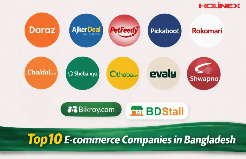 Top 10 ecommerce compnaies in bangladesh- blog by holinex.com