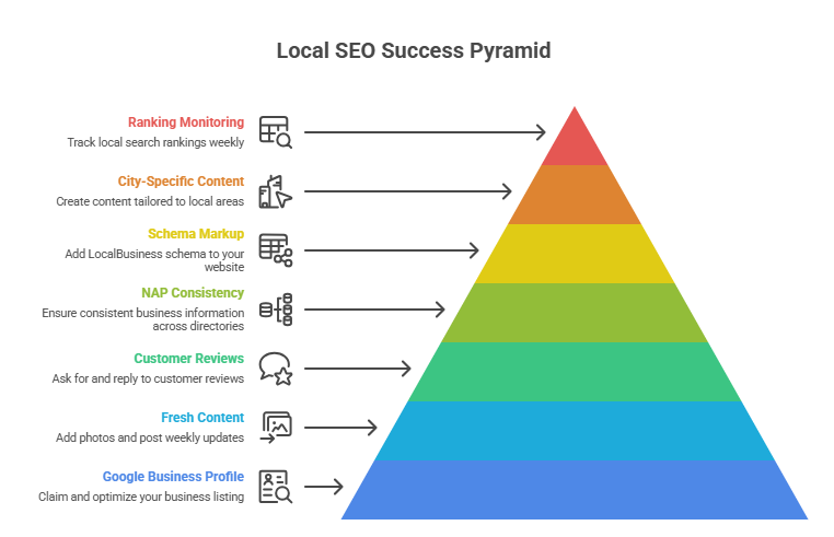 Quick checklist to rank higher locally right now